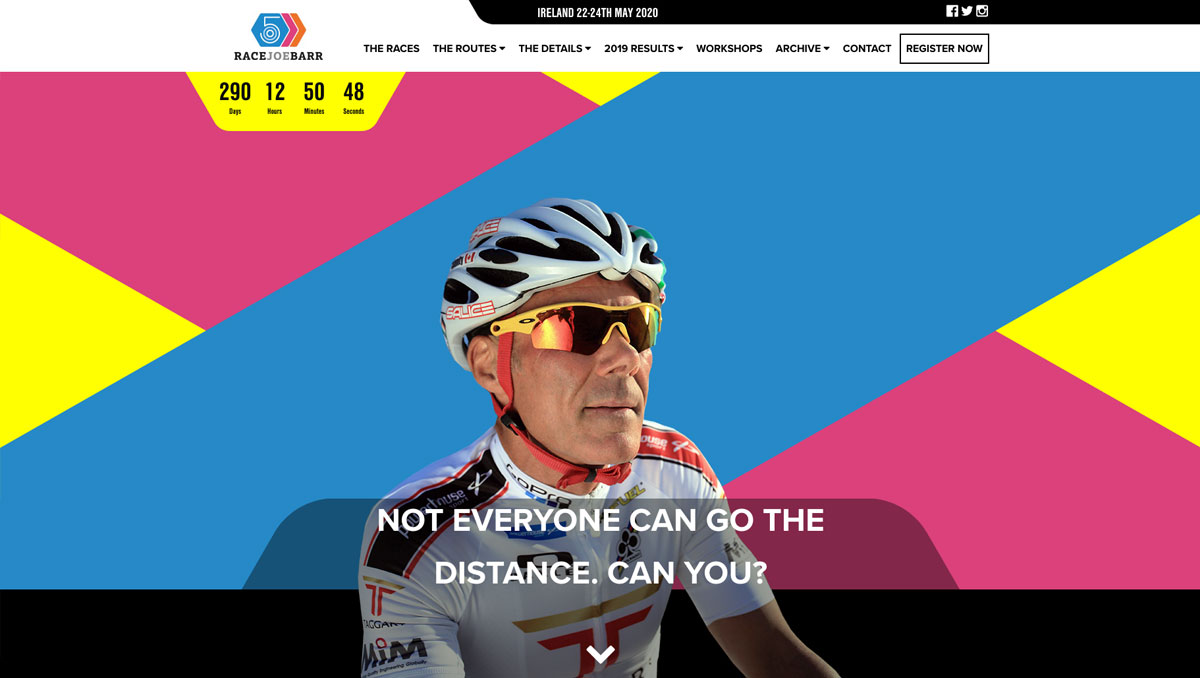 Race Joe Barr web design